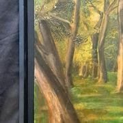 Tableau post-impressionniste de jean piaubert, huile sur carton 1940