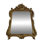 19th-century gilded wooden mirror