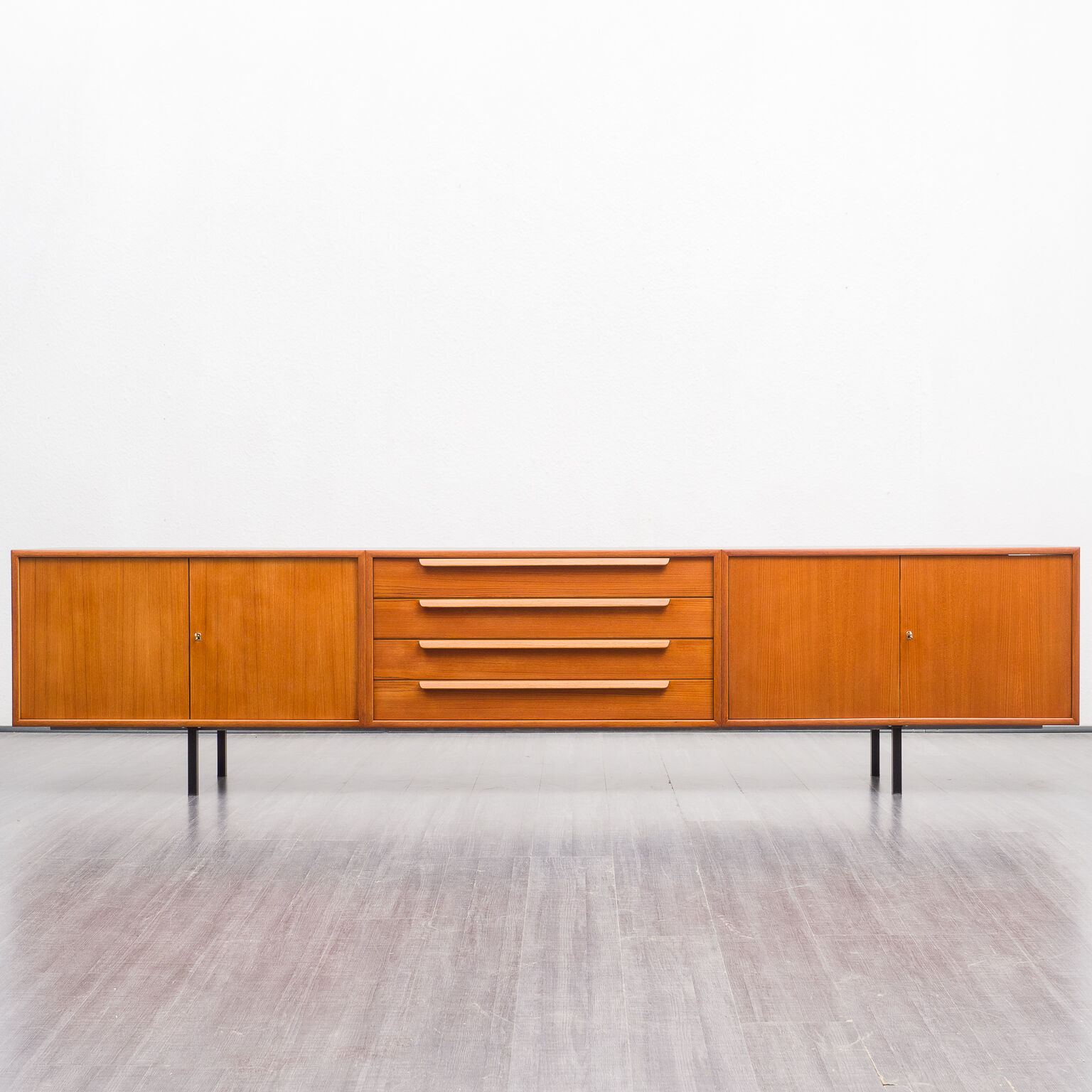 Enfilade 60s, teak, restored, 300cm