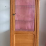 Vitrine art déco en bois et verre