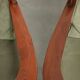 Set of 4 Art Nouveau/Jugendstil dining chairs with suede upholstery