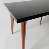 Vintage coffee table design 1960 1970 in wood and formica 60s 70s