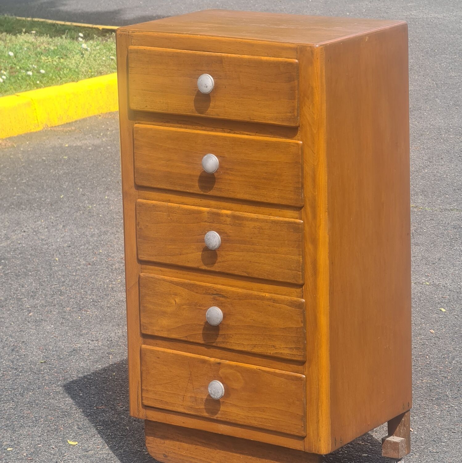 Chiffonnier vintage art deco chest of drawers 1950