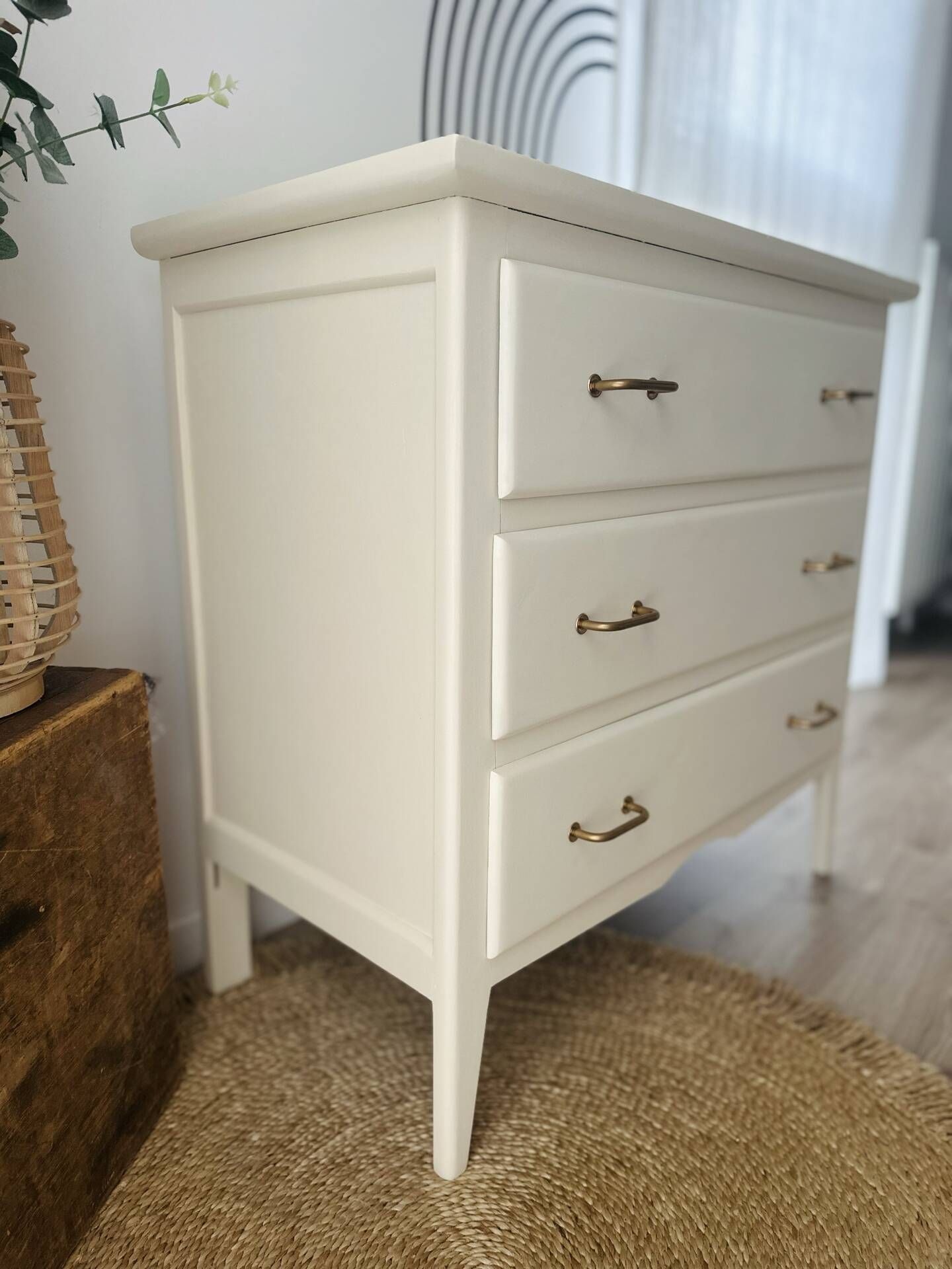 Vintage commode from the 60s in Parisian style.