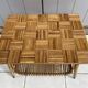 Bamboo and rattan coffee table from the 1960s.
