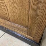 Solid oak school display case