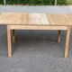 Table à manger scandinave rectangulaire extensible rénovée en pin massif br