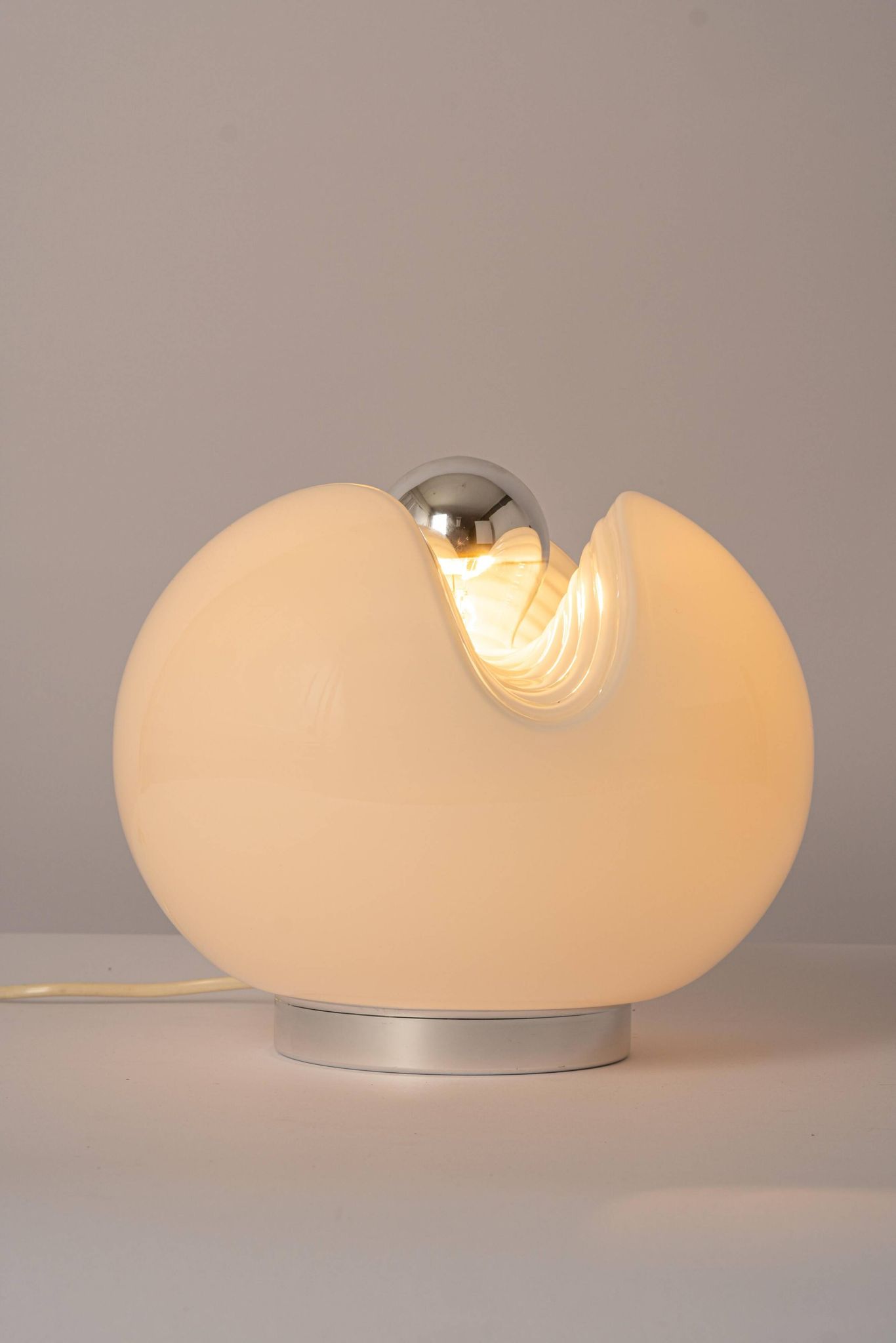 Glass Table Lamp by Koch & Lowy for Peill & Putzler, Germany, 1970s