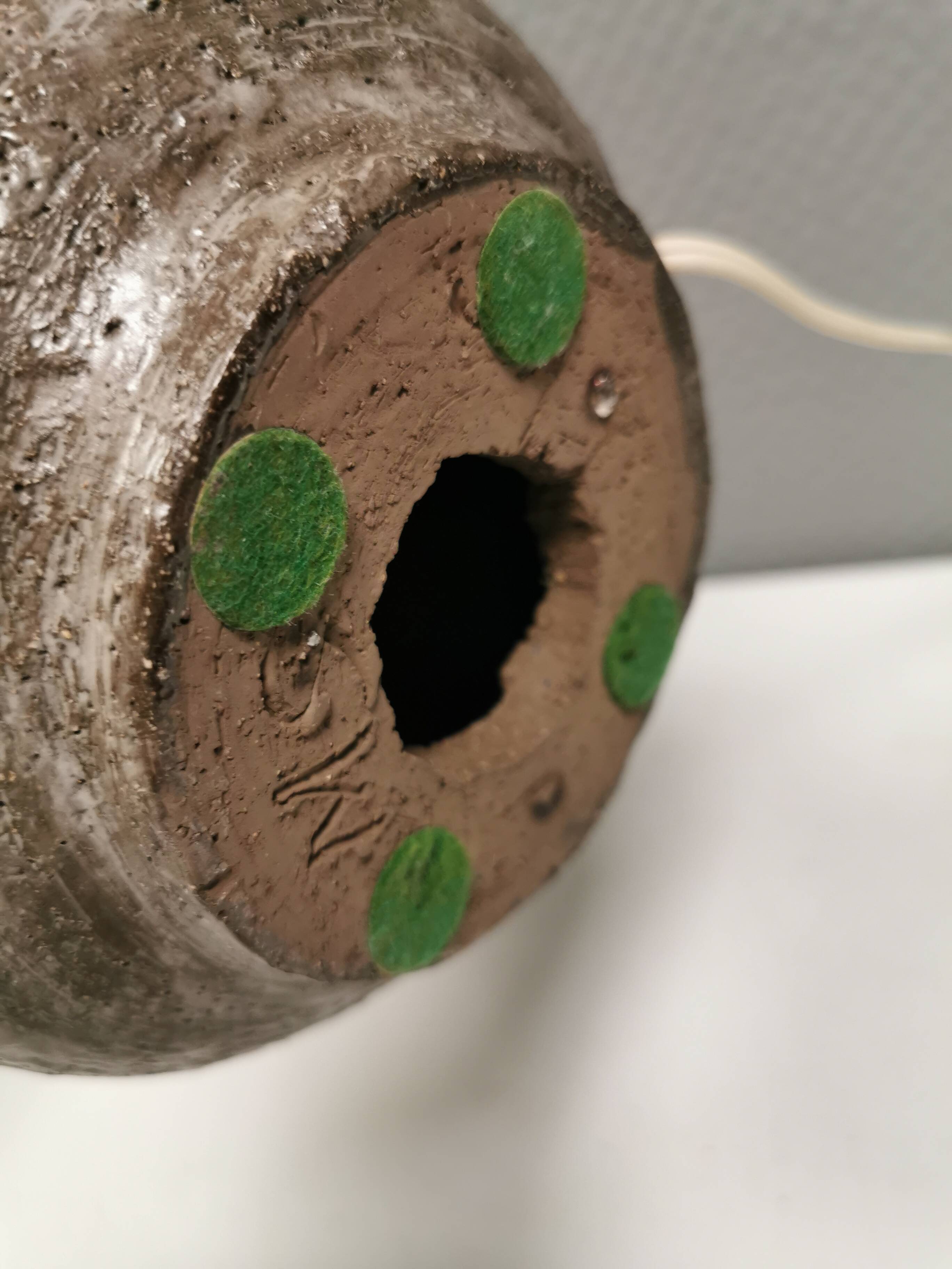 Danish ceramic table lamp from the 1970-80s.