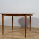 Mid-century round teak extendable dining table from Skovmand & Andersen, Denmark, 1960s