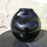Glass vase signed Christian Tortu