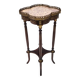 Ebonized Beech Gueridon with a Broccatello Marble Top, Italy