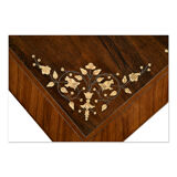 Writing table in ivory and precious wood marquetry