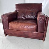 Pair of leather armchairs Roche Bobois