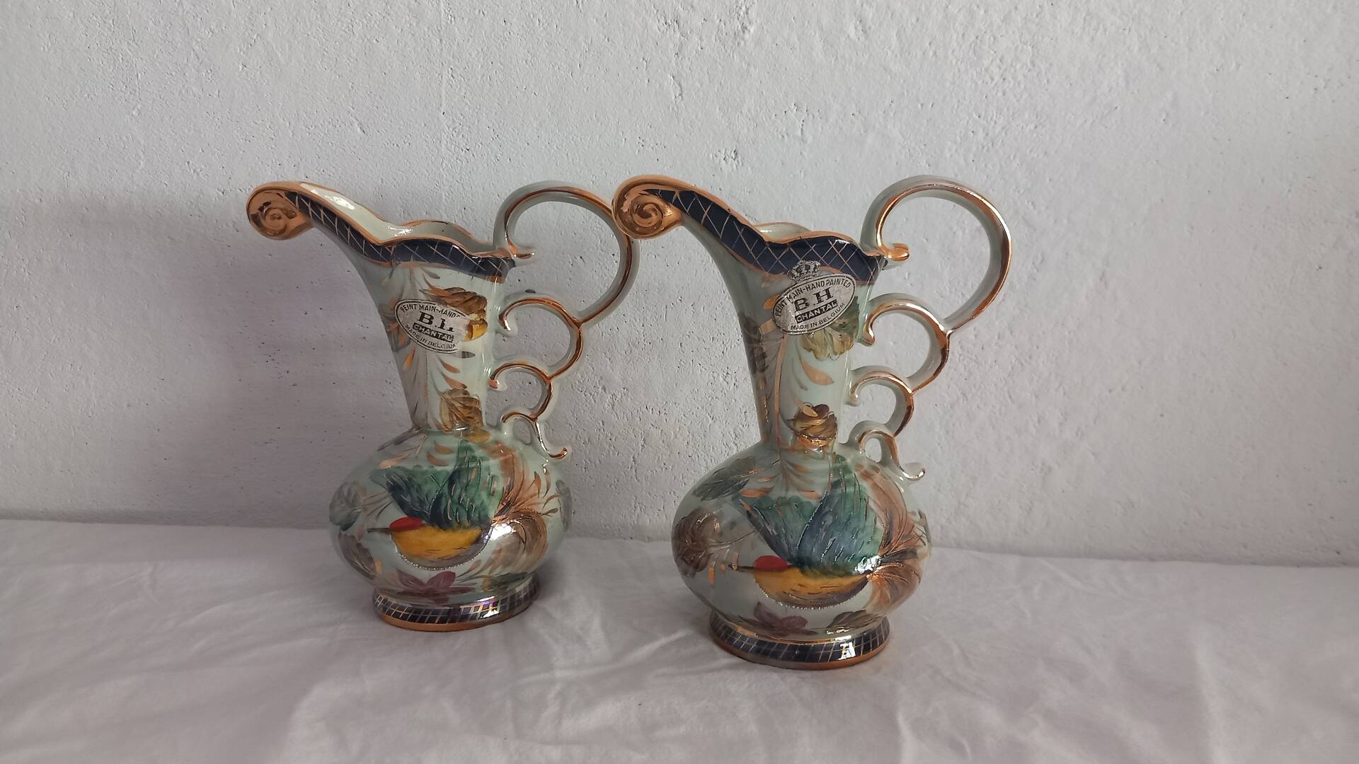Pair of Vintage Ewers - Hubert Bequet (Model 323 Chantal)