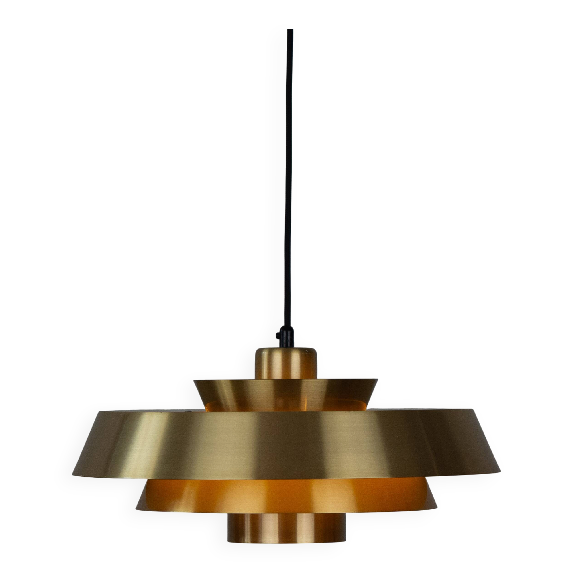 Danish vintage pendant lamp Nova by Jo Hammerborg, Fog og Morup, 1963