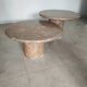 Deux tables basses en marbre de Vérone