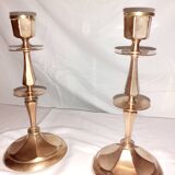 Old copper candlesticks