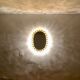 Illuminated floral mirror by Palwa