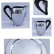 vintage "domed" milk jug by Carlo Alessi, stainless steel