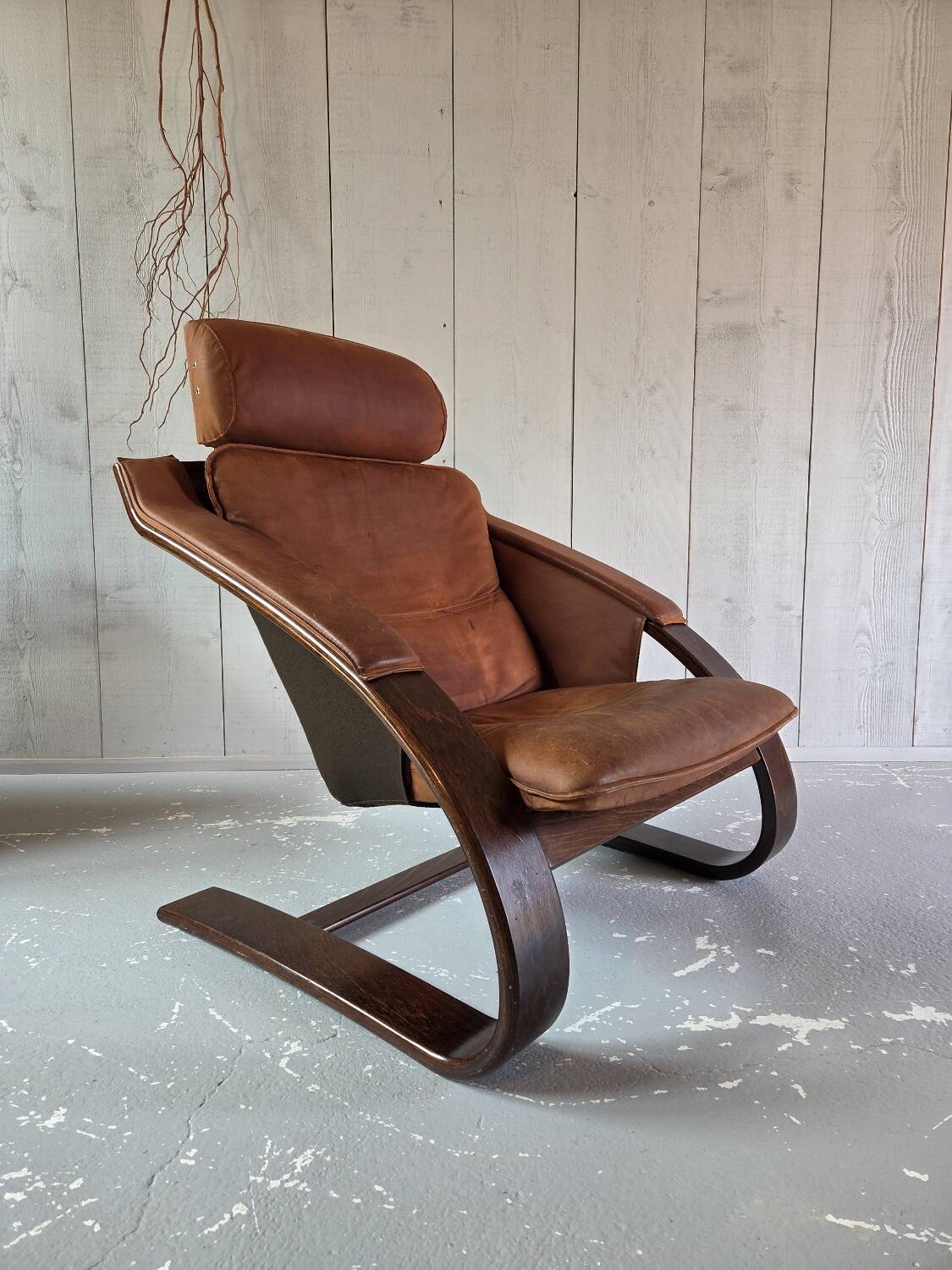 Leather armchair