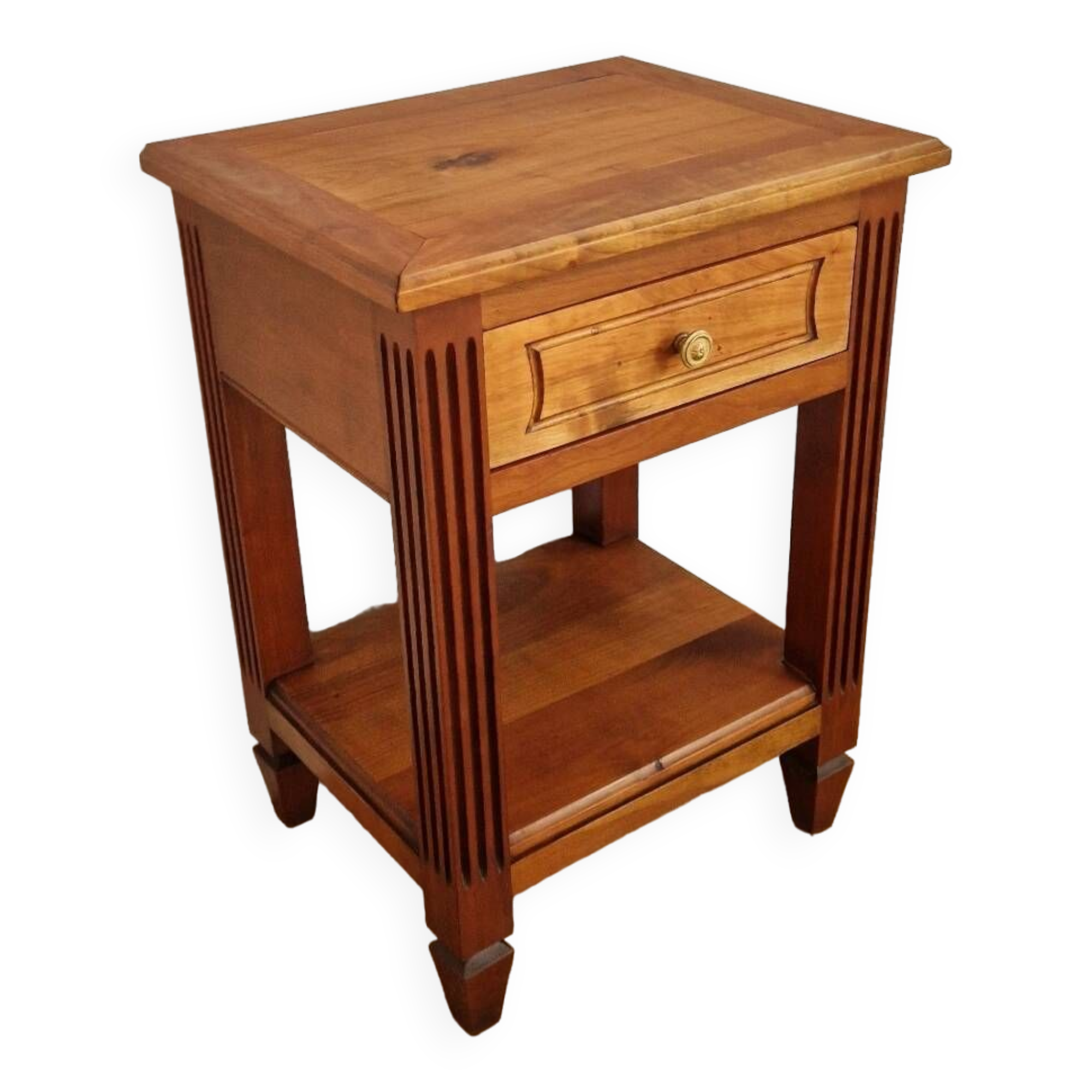 Low cabinet in blond cherry wood, Directoire style