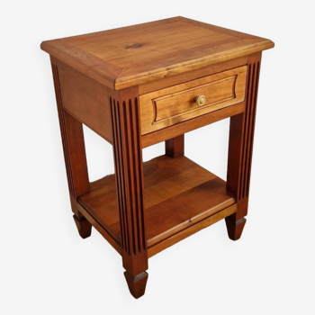 Directory style blond cherry bedside