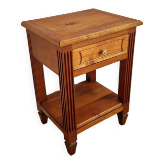 Directory style blond cherry bedside