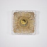 Pressed glass flower sconces.