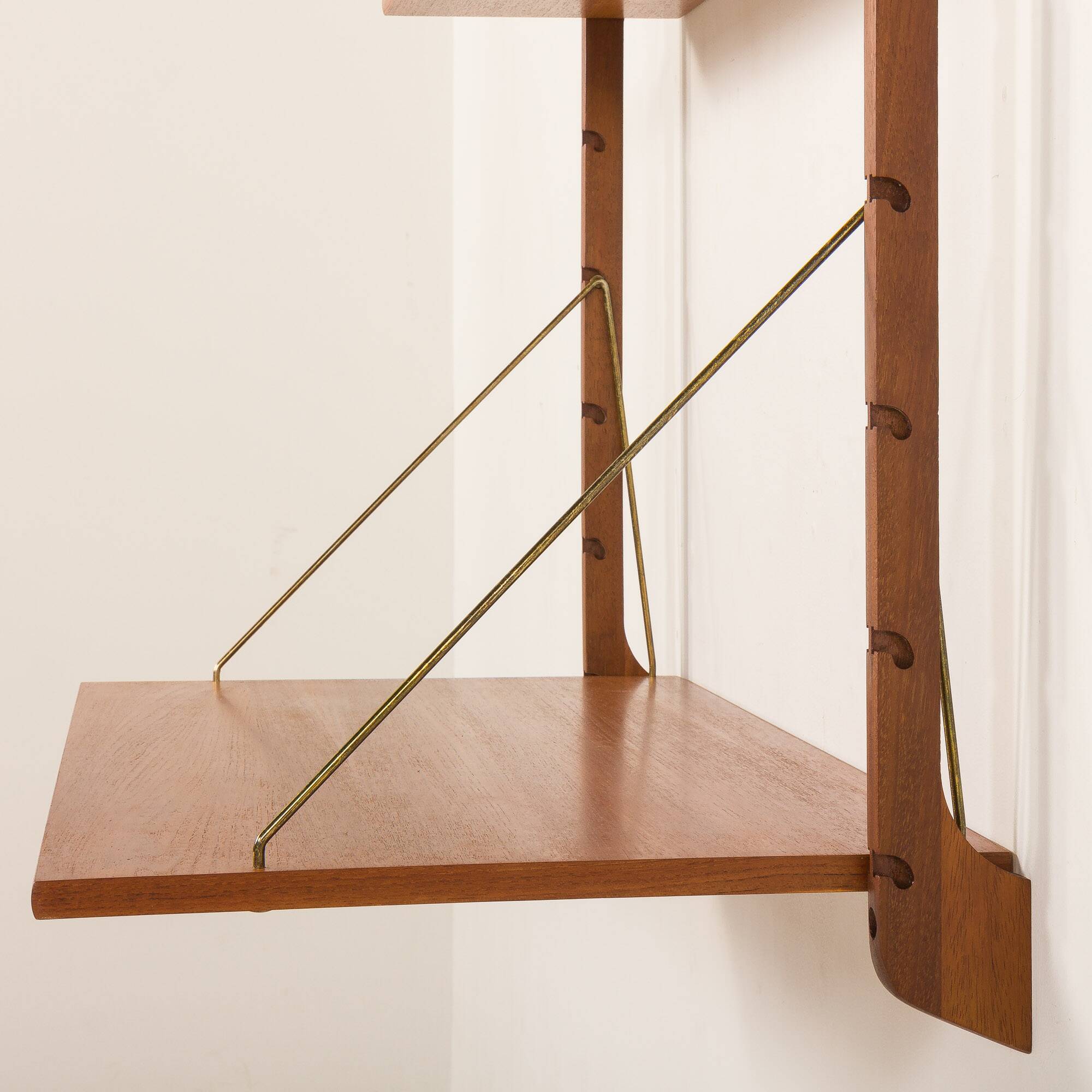 Scandinavian home office teak wall unit model Ergo by John Texmon, Norway