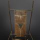 Copper and brass throne chair by Cor de Ree, Netherlands 1990
