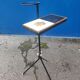 Ashtray door tripod steel and vintage ceramic tiles