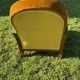 Art Deco velvet armchair