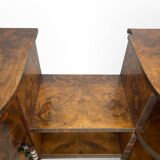 Italian art deco walnut console table, 1930s.