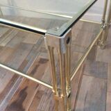 Gold metal coffee table from the 60/70