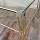 Table basse en métal doré des années 60/70