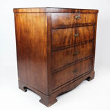 Empire chest of drawers with four drawers of mahogany, 1840s