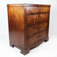 Empire chest of drawers with four drawers of mahogany, 1840s