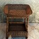 Desserte vintage en rotin