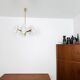 Austrian Brass Chandelier by Rupert Nikoll