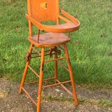 High chair for vintage wooden dolls