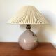 Ceramic lamp and its recycled cotton lampshade