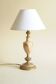 Vintage Table Lamp in Onyx and Brass with Shade, Neoclassical Style
