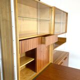Wall system / modular cabinet with table, František Jirák