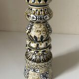 Large André Hourellou Quimper vintage candle holder
