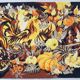 French tapestry Aubusson Robert Four Herve Lelong "Fruits de l'Ete" 1950