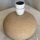 Lampe boule en travertin vintage 1980