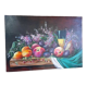 Nature morte fruits tableau peinture huile toile signée manoukian