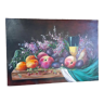 Nature morte fruits tableau peinture huile toile signée manoukian