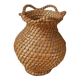 Vase fibre naturelle tressée décoration ethnique tribal campagne bohème fabrication artisanle jarre